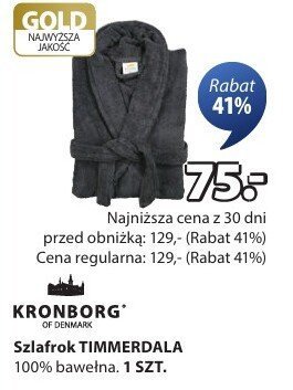 Szlafrok TIMMERDALA promocja w Jysk