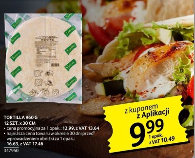 Tortilla 960 g, 12 szt. x 30 cm promocja w Selgros