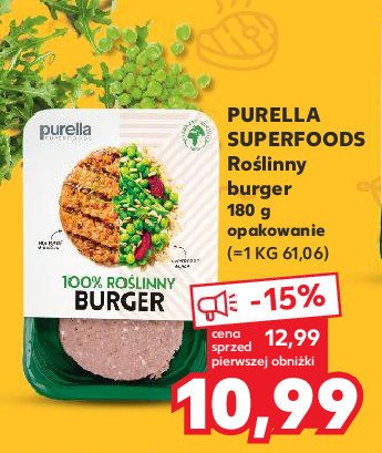 Burger roślinny Purella superfoods Purella food promocja