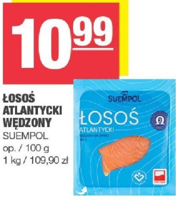 Ryba łosoś atlantycki wędzony Suempol promocja w SPAR