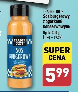 Sos burgerowy z ogórkami konserwowymi Trader joe's promocja