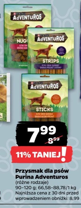 Sticks o smaku dzika Purina adventuros promocja