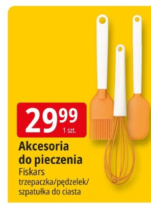 Akcesoria do pieczenia Fiskars trzepaczka/pędzełek/szpatułka do ciasta promocja w Leclerc