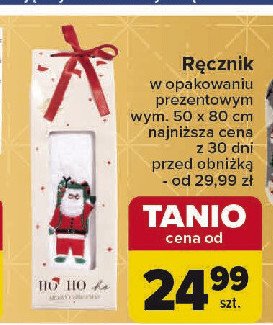 Ręcznik w opakowaniu prezentowym 50 x 80 cm Tex promocja w Carrefour