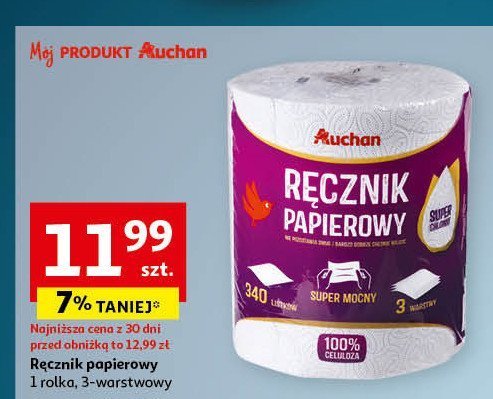 Ręcznik papierowy Auchan promocja w Auchan