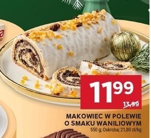Makowiec w polewie o smaku waniliowym promocja w Stokrotka