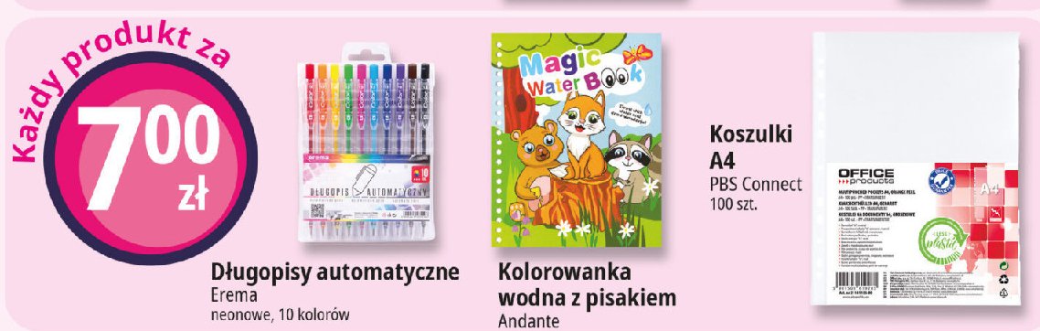 Długopisy kolorowe neon Erema promocja