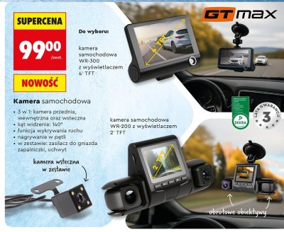 Kamera samochodowa WR-300 z wyświetlaczem 4" TFT promocja w Biedronka