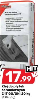 Klej do płytek ceramicznych C1T GO/ONI 20 kg promocja w Bricomarche