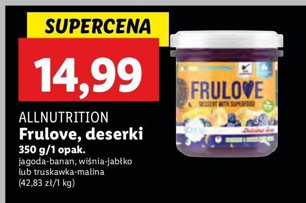 Jagody w żelu Allnutrition frulove promocja