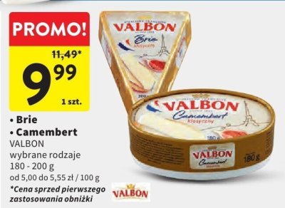Ser Brie VALBON promocja w Intermarche