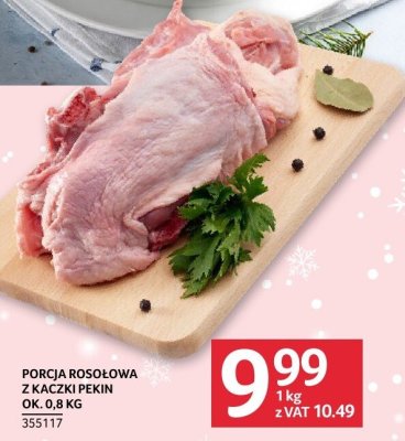 Porcja rosołowa z kaczki pekin ok. 0.8 kg promocja w Selgros