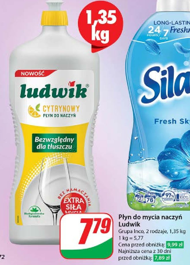 Płyn do mycia naczyń cytrynowy Ludwik promocja