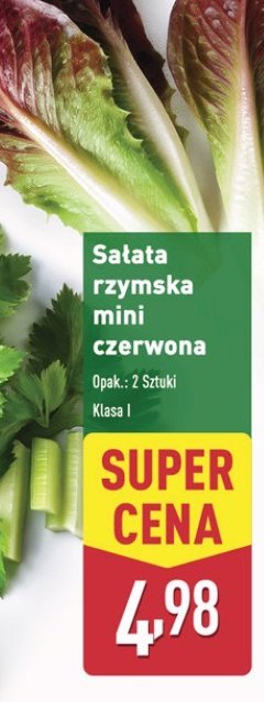 Sałata rzymska czerwona Carrefour promocja w Aldi