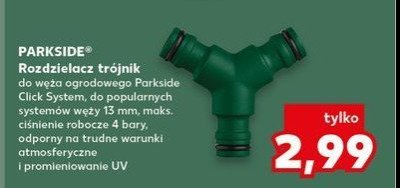 Rozdzielacz trójnik Parkside promocja