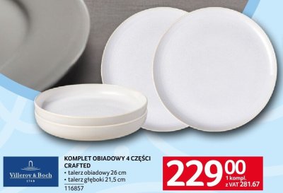Komplet obiadowy 4 części Crafted promocja w Selgros