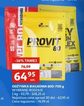 Odżywka białkowa provit 80 waniliowa OLIMP SPORT NUTRITION PROVIT 80 promocja