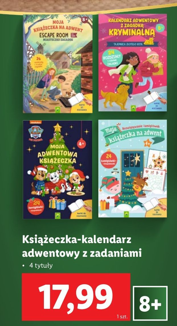 Moja adwentowa książeczka promocja w Lidl