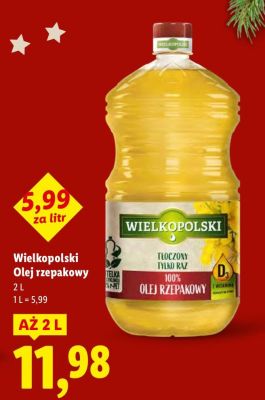 Olej rzepakowy 2 l promocja w Lidl