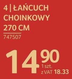 Łańcuch Choinkowy 270 cm promocja w Selgros