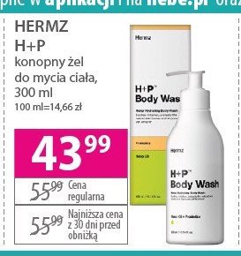 Zel pod prysznic Hermz h+p promocja