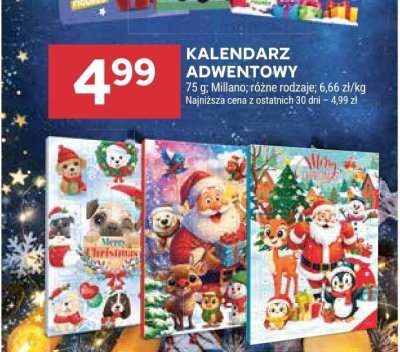 Kalendarz adwentowy Milano różne rodzaje promocja w Stokrotka