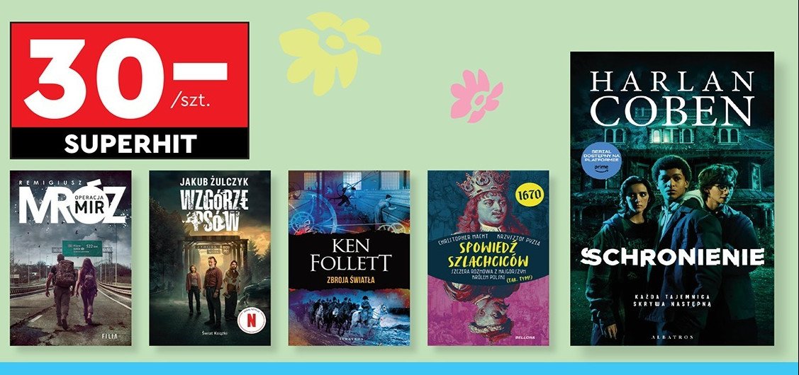 Ken follett "zbroja światła" promocja w Biedronka