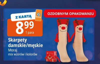 Skarpety damskie/męskie Moraj promocja w Leclerc