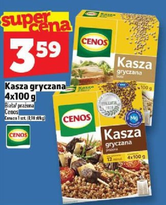 Kasza gryczana Cenos 4x100 g Biała/Prażona/Cimos promocja w TOPAZ
