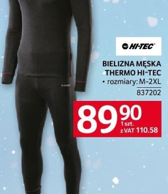 Bielizna męska thermo HI-TEC promocja w Selgros