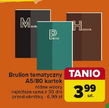 Brulion a5 80 kartek historia promocja