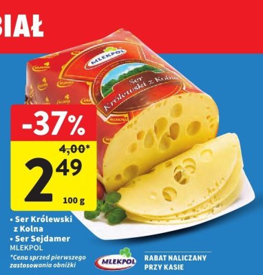 Ser Królewski z Kolna promocja w Intermarche