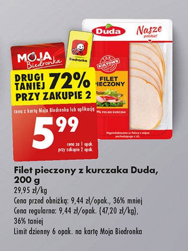 Filet pieczony z kurczaka Silesia duda promocja w Biedronka