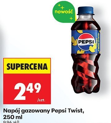 Napój gazowany Pepsi Twist, 250 ml promocja w Biedronka