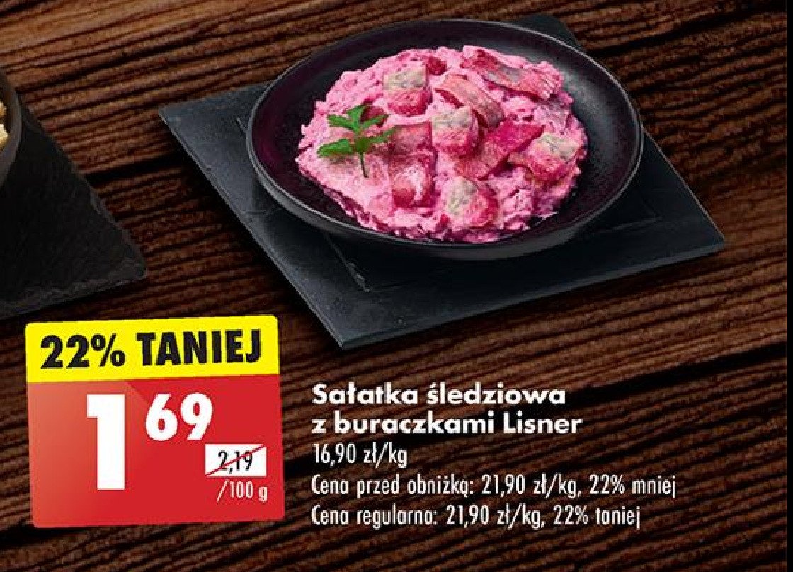 Sałatka śledziowa z buraczkami Lisner promocja