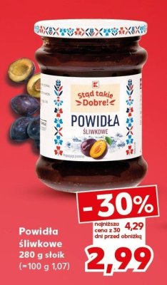 Powidła śliwkowe 280 g promocja w Kaufland