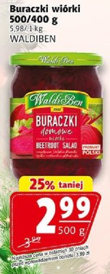 Buraczki wiórki Waldiben promocja w Prim Market