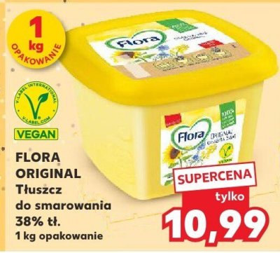 Tłuszcz do smarowania 38% tł. Flora Original promocja w Kaufland