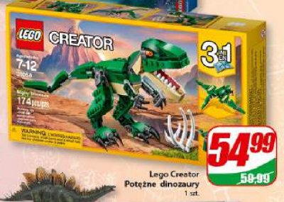 Klocki pot臋偶ne dinozaury Lego creator promocja
