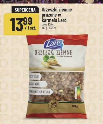 Orzeszki ziemne prażone w karmelu Laro promocja w POLOmarket