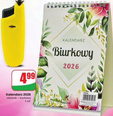 Kalendarz 2026 zdzierak / biurkowy promocja w Dino