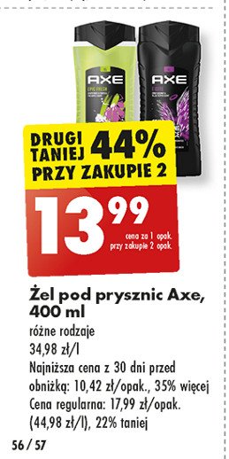 Zel pod prysznic Axe epic fresh promocja