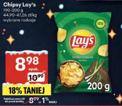 Chipsy Lay's promocja w Delikatesy Centrum