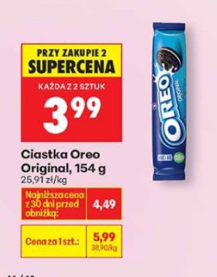 Ciastka Oreo Original promocja w Biedronka
