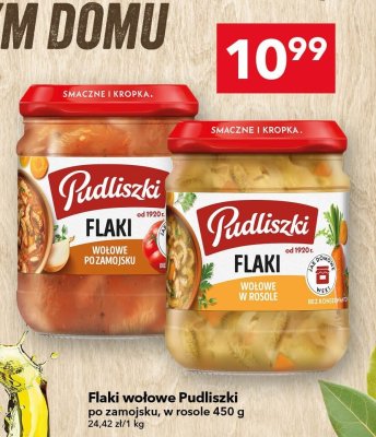 Flaki wołowe Pudliszki po zamojsku 450 g promocja w LEWIATAN