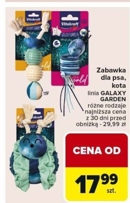 Zabawka dla psa, kota linia GALAXY GARDEN różne rodzaje promocja w Carrefour