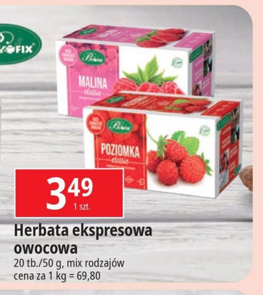 Herbata poziomka Bifix premium promocja