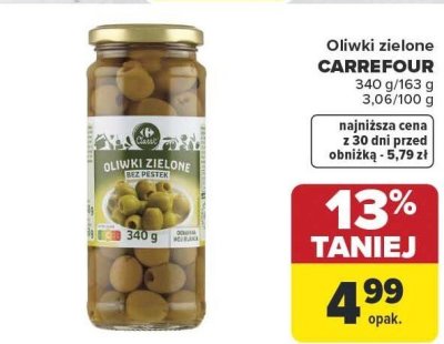Oliwki zielone Carrefour promocja w Carrefour Market