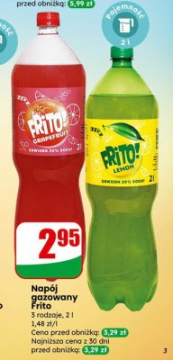 Napój gazowany lemon promocja w Dino