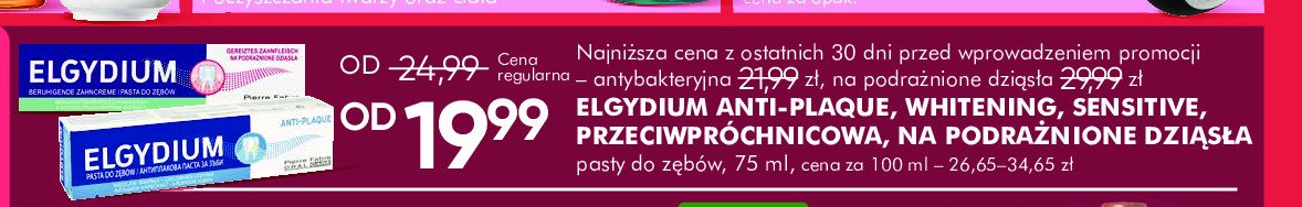 Wybielająca pasta do zębów Elgydium promocja